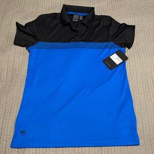 Stormtech Women's Azure Blue/Black Equinox Performance Polo